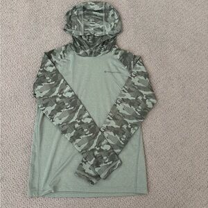 Vineyard Vines Performance Hooded Long Sleeve Shirt, Size M/12-14